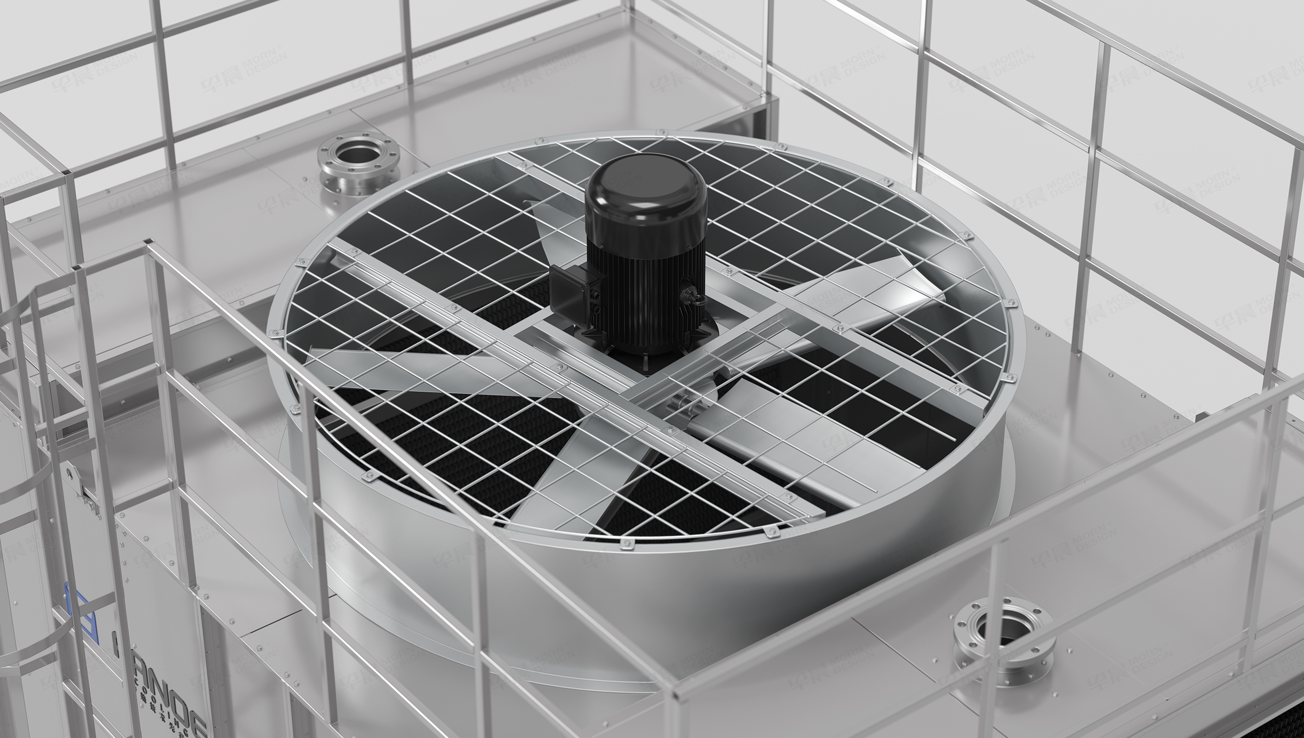 方諾,冷卻塔工業三維圖,三維渲染制作,三維圖,制作,公司