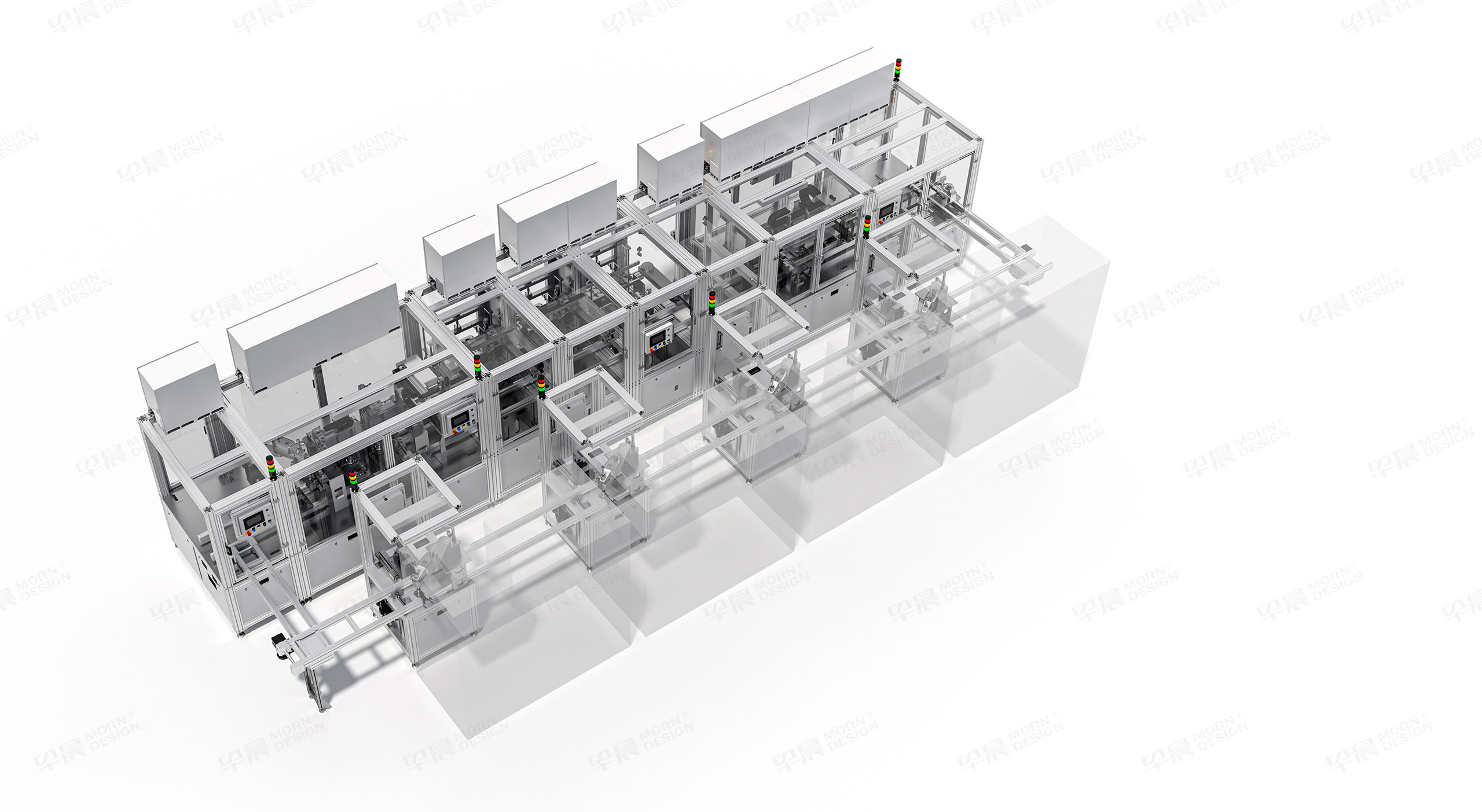 生產線三維渲染,自動化生產線三維圖制作,蘇州,倍思創電子,Bestron,自動化產線三維渲染圖制作