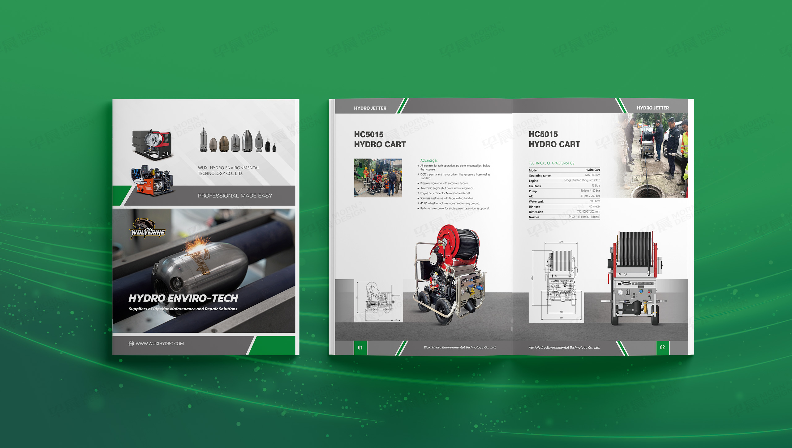 宣傳手冊設計,產品冊設計,產品手冊設計,無錫海卓環境技術Wolverine清洗設備產品冊設計,產品宣傳冊設計,制作,公司